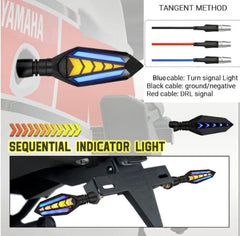 Premium Quality Turn Signals for Bikes Yellow Blue ABS