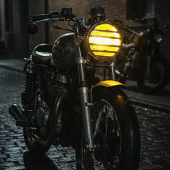 70cc Headlight Replacement Silver Yellow ABS