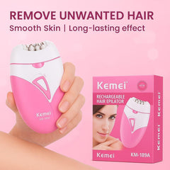 Cordless Rechargeable Women's Hair Clipper Pink