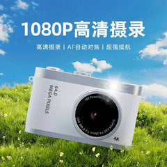 Dual-Camera Selfie-Capable Ccd Digital Camera for Students, Portable Retro Compact Point-And-Shoot Camera with Dual Lenses