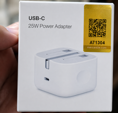 25W C To C PD 3 PIN 25W USB-C PD Fast Charging Power Adapter for iPhone, USB Type-C Power Delivery Charger, Compact Fast Charger Adapter