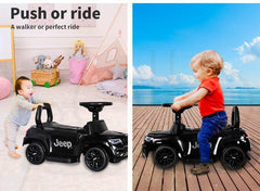 Kids Riding Jeep Toy Black 2-4Yrs Safe Durable