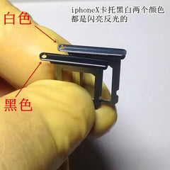 Apple iPhone X Cato SIM Card Holder White Black