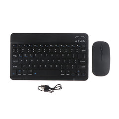 Wireless Bluetooth Keyboard Mouse Set 7x10 Inch Multi Color