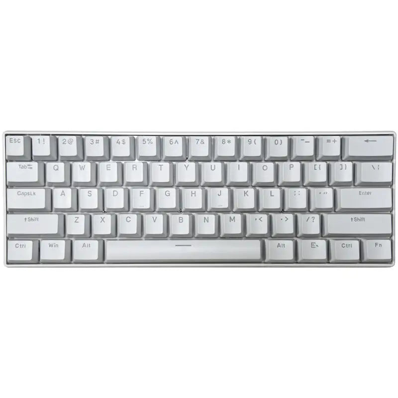 61-Key Mechanical Keyboard with Detachable Keycaps, Plug-In Feel, Computer Desktop Office Universal Green Axis Feel