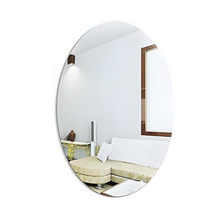 Oval Shape Mirror Wall Sticker Size 11 inch