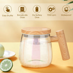 Self Stirring Mug 400ml Rechargeable Electric Stirring Mug WaterProof Automatic Mixing Cup for Coffee And Protein