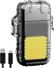 Rechargeable Electronic Ignition Lighter with LED Flash Light